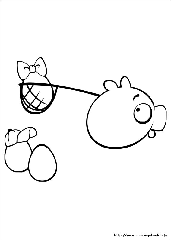 Plansa de colorat cu Angry Birds 150 58